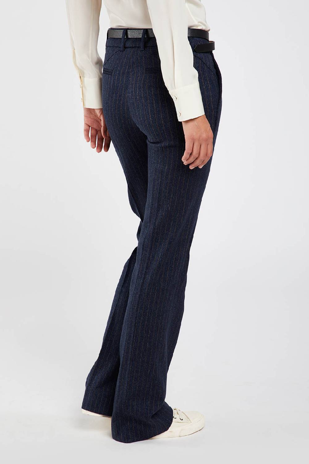 Piazza Sempione LUISA LUISA in stretch cover twill gessato Italia