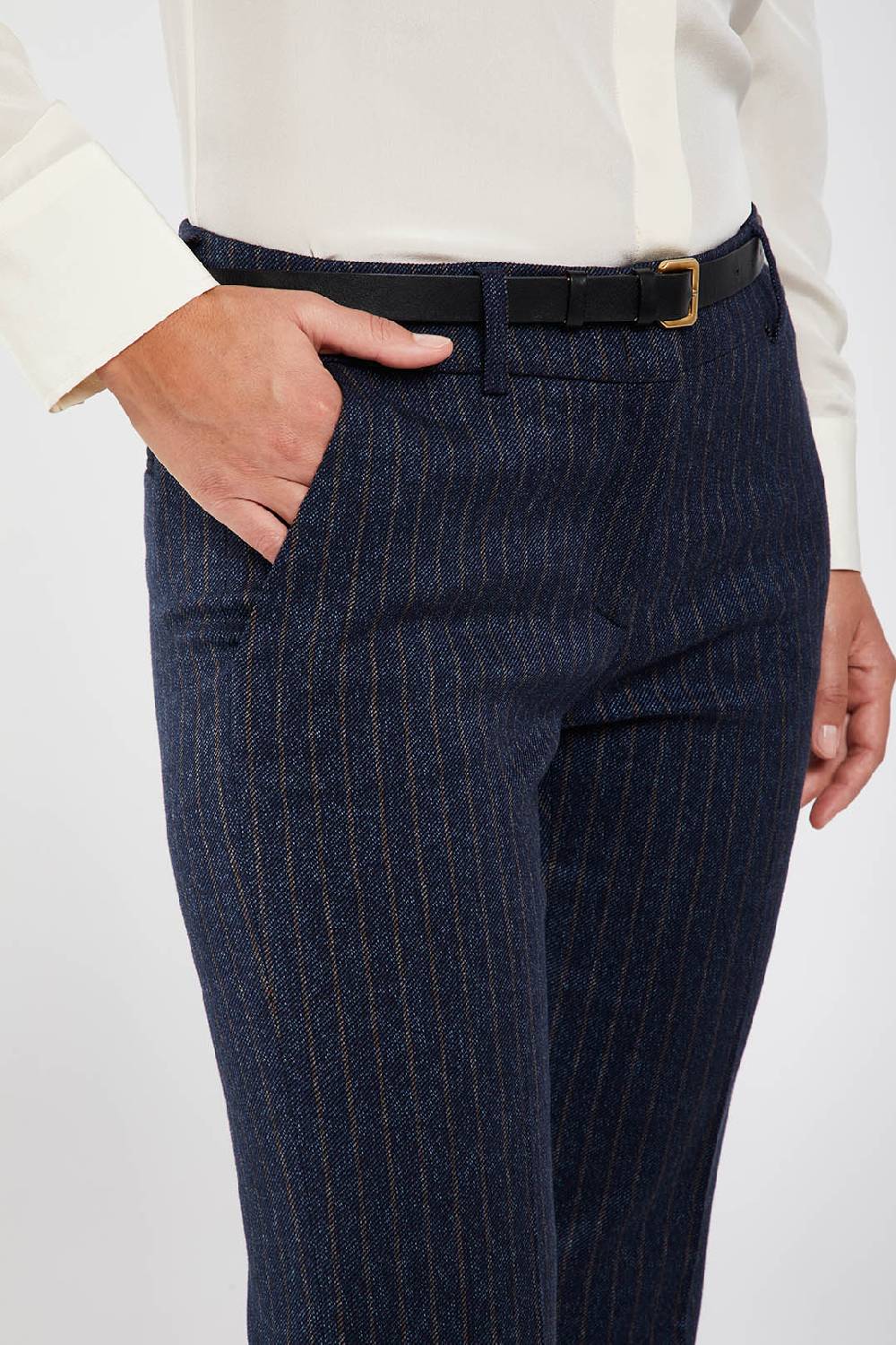Piazza Sempione LUISA LUISA in stretch cover twill gessato Italia
