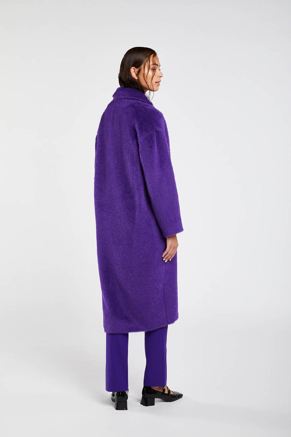 Piazza Sempione Cappotto fuzzy in alpaca e lana vergine Soddisfazione Garantita