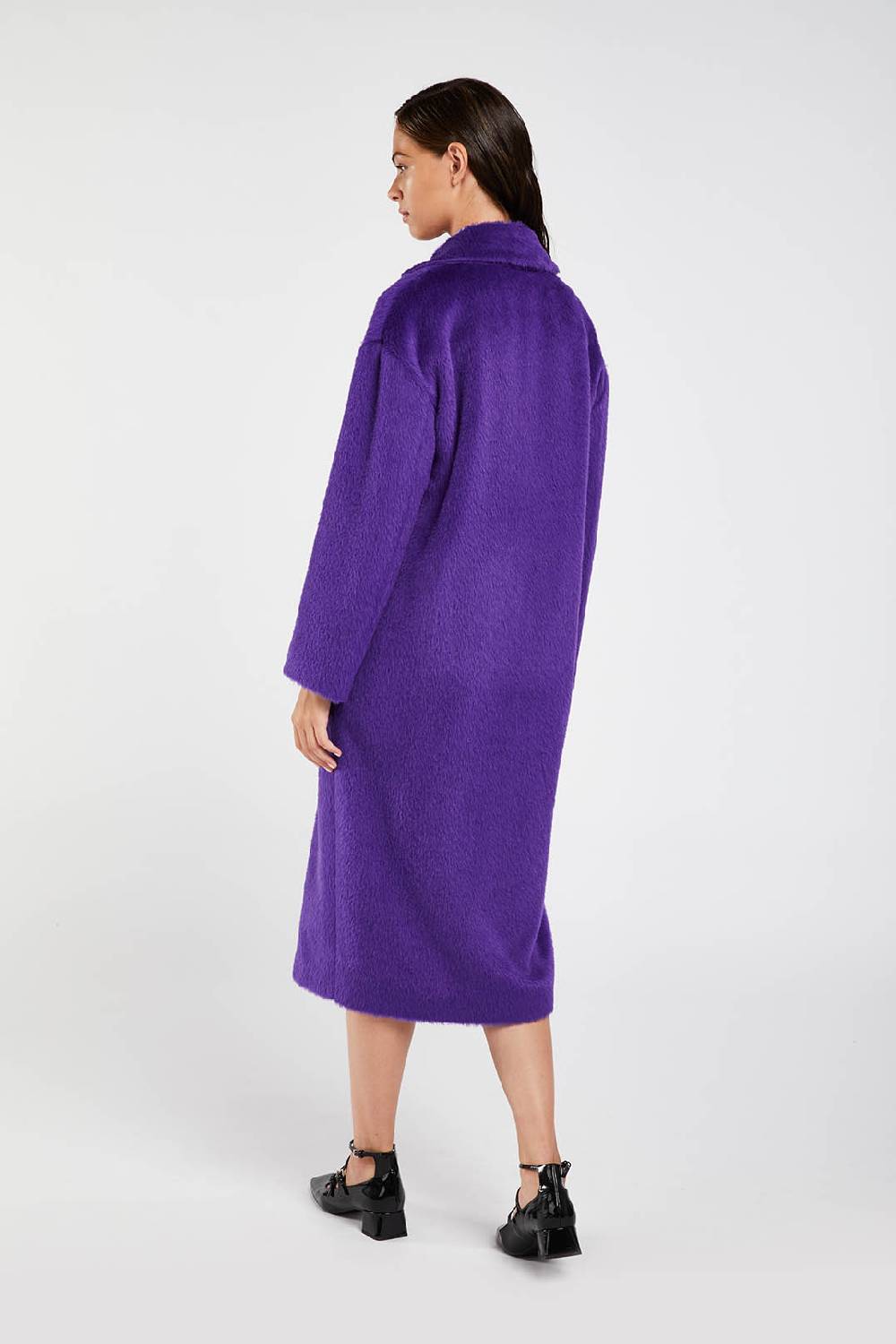 Piazza Sempione Cappotto fuzzy in alpaca e lana vergine Soddisfazione Garantita