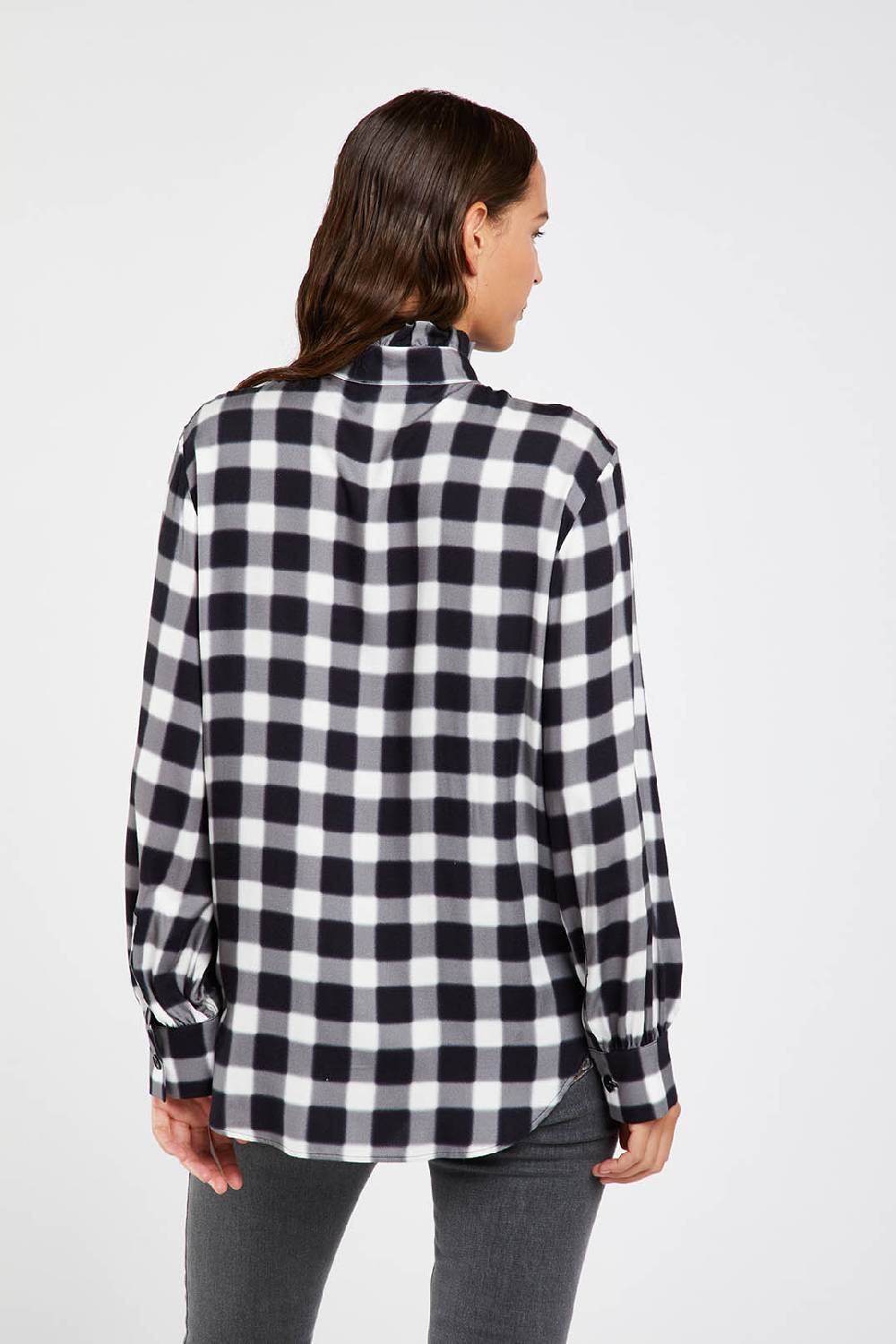 Piazza Sempione Camicia con stampa sfumata damier Fino al 55% di sconto