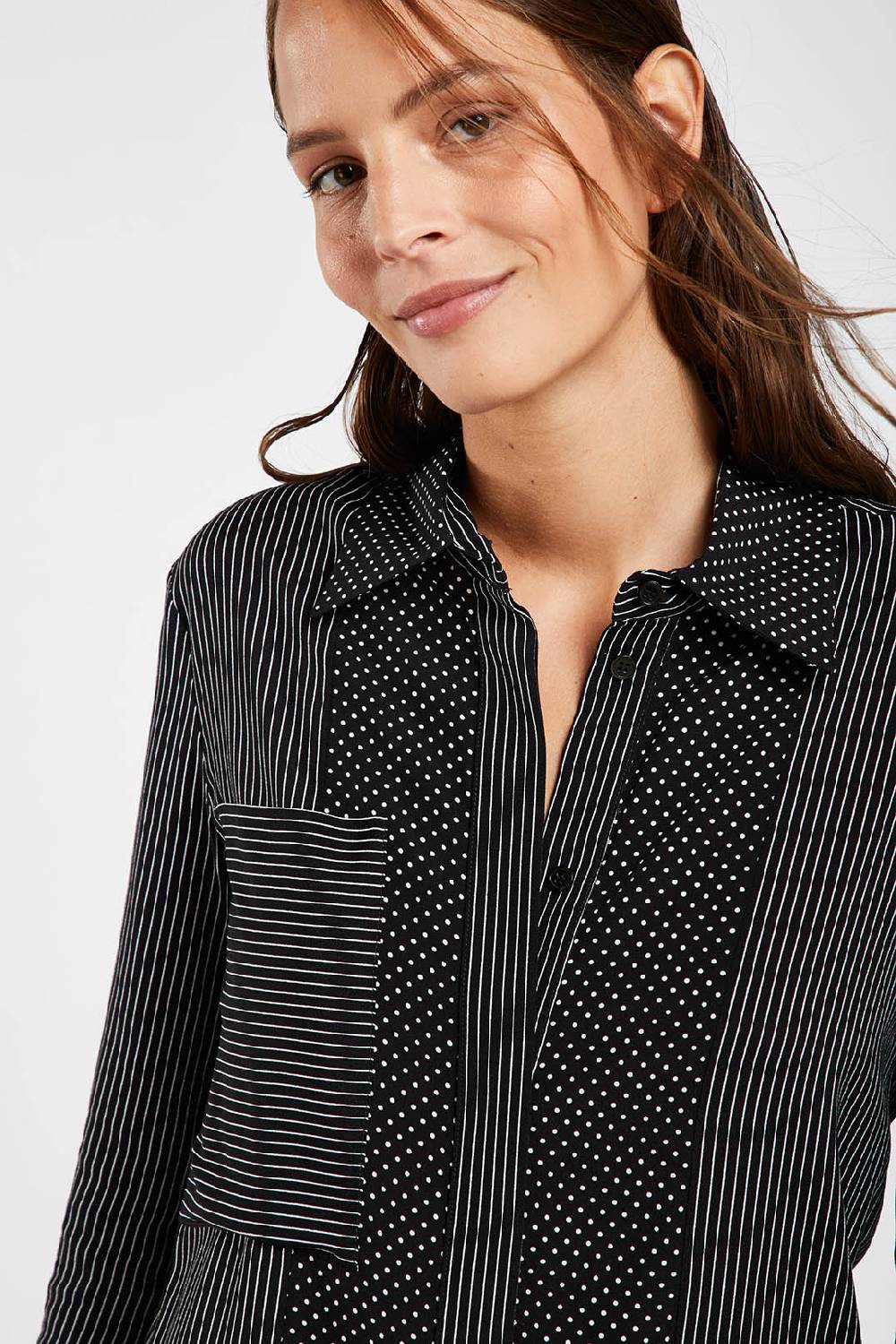 Piazza Sempione Camicia con microfantasia Discount Store per i nuovi prodotti