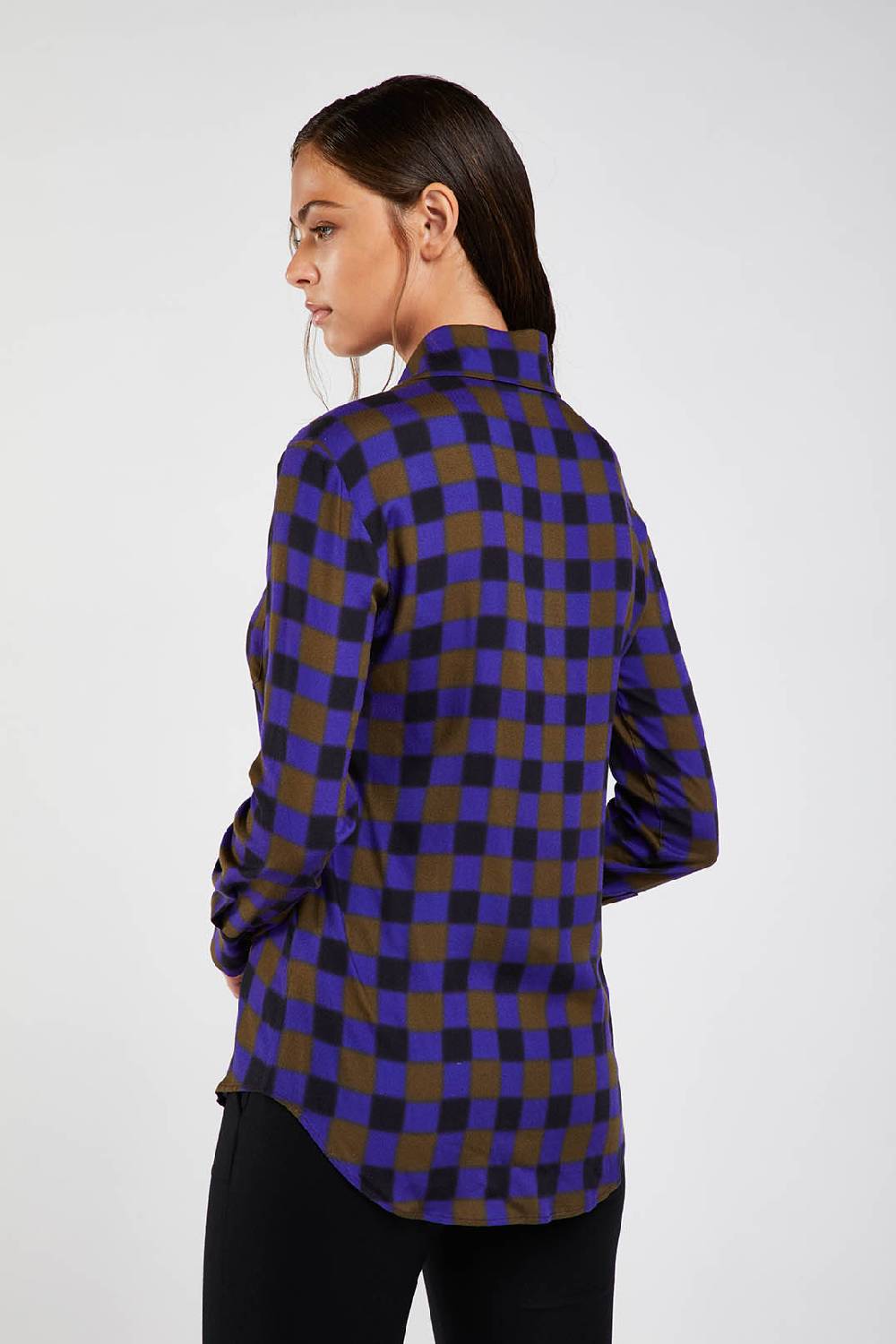 Piazza Sempione Camicia con stampa sfumata damier Solo un giorno rimasto