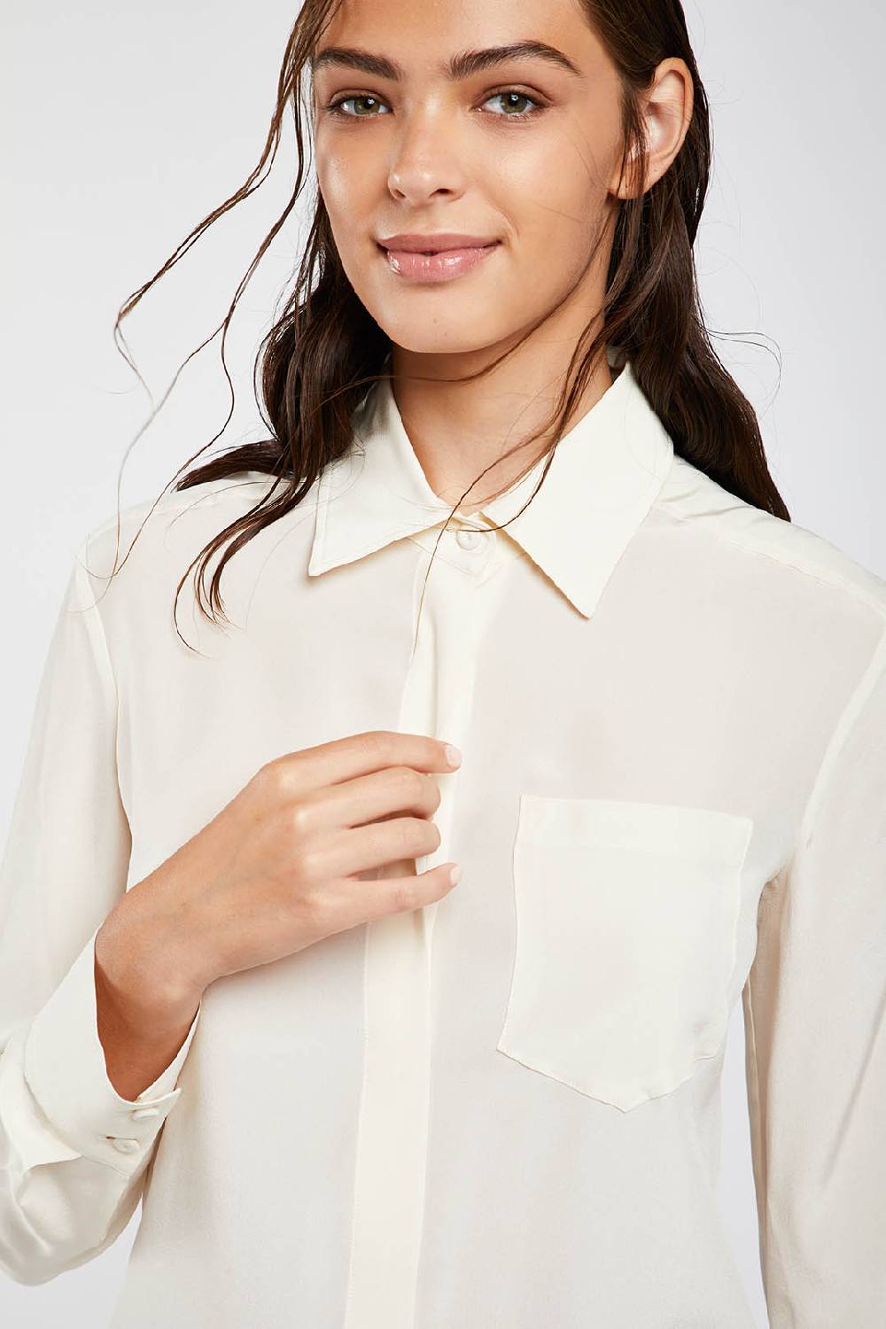 Piazza Sempione Camicia in crepe de chine di seta 50% di sconto con spedizione gratuita