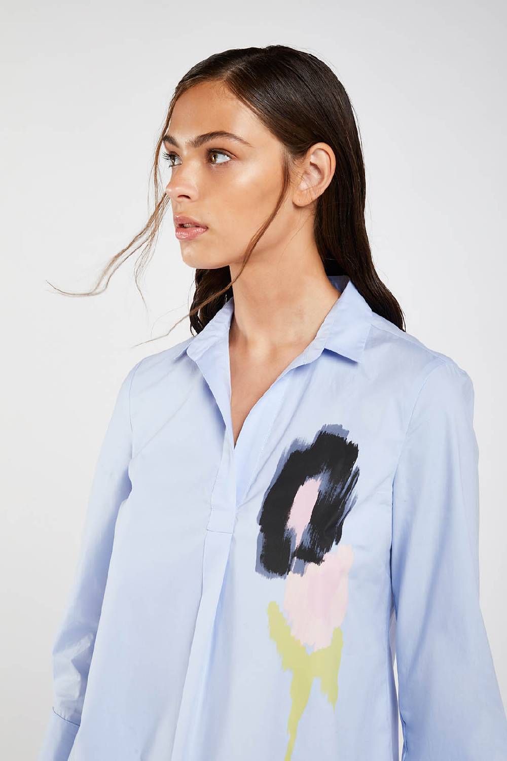 Piazza Sempione Camicia con fiore stampato Duty-free
