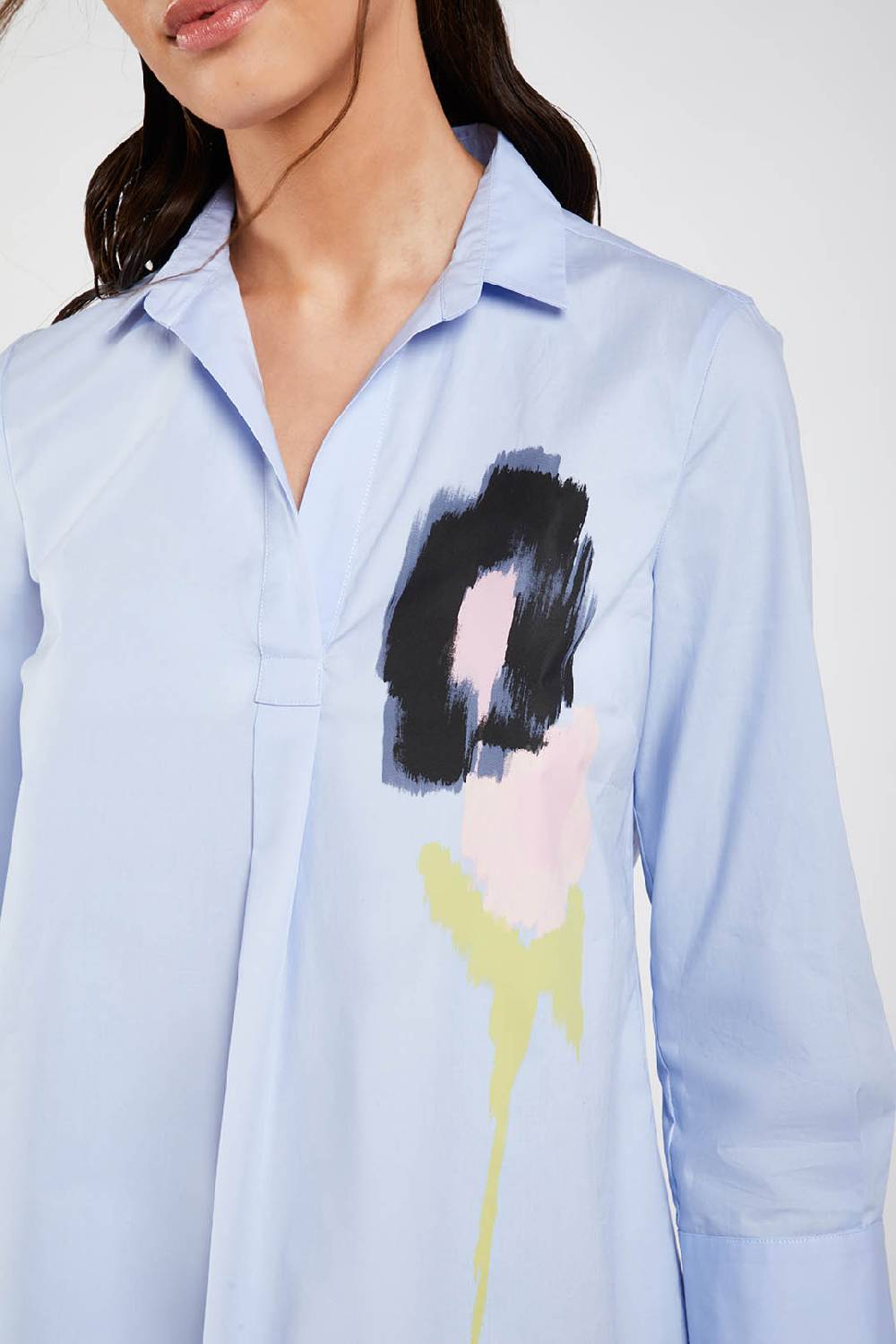 Piazza Sempione Camicia con fiore stampato Duty-free