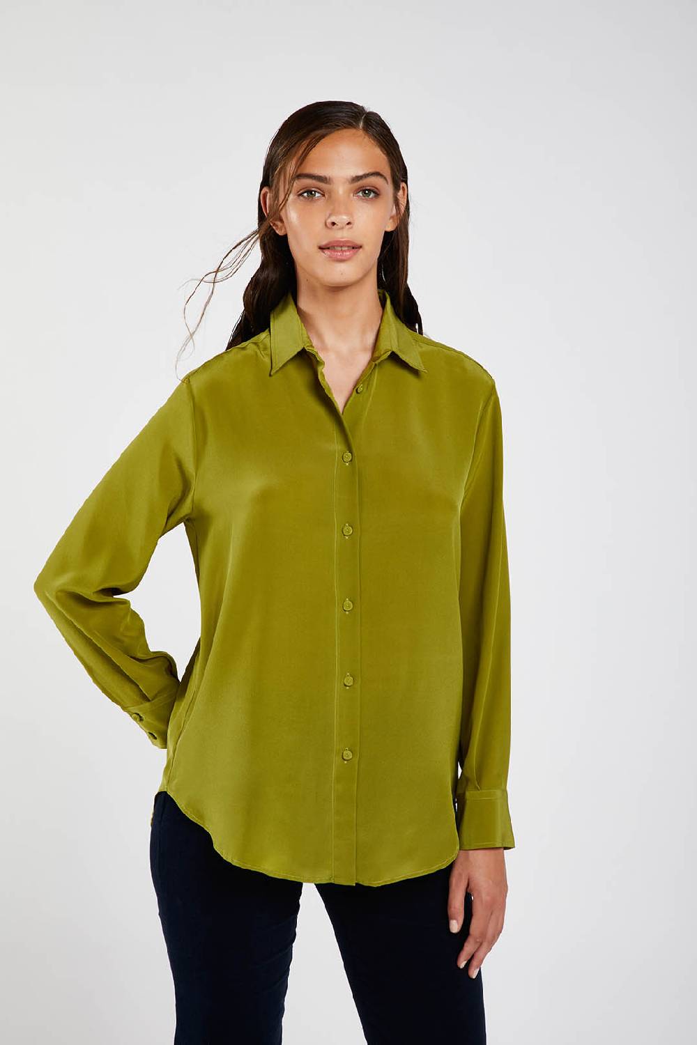 Piazza Sempione Camicia uomo in crepe de chine di seta 2025