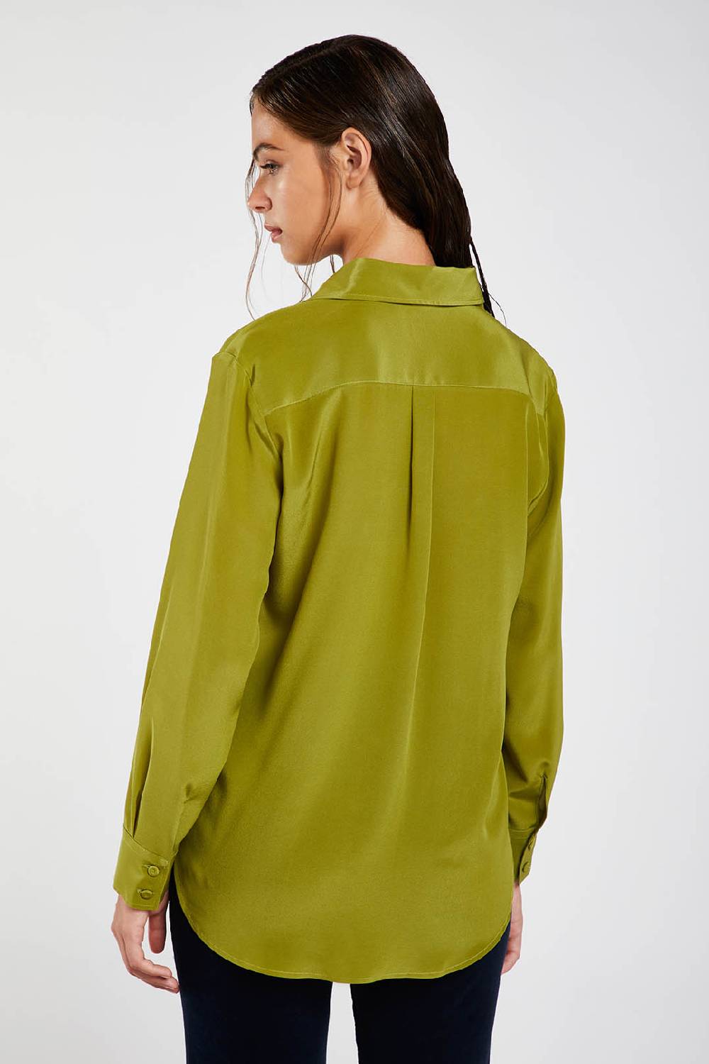 Piazza Sempione Camicia uomo in crepe de chine di seta 2025