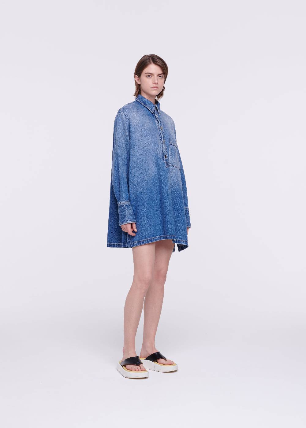 ﻿Plan C CAMICIA IN DENIM Fino al 50% di sconto