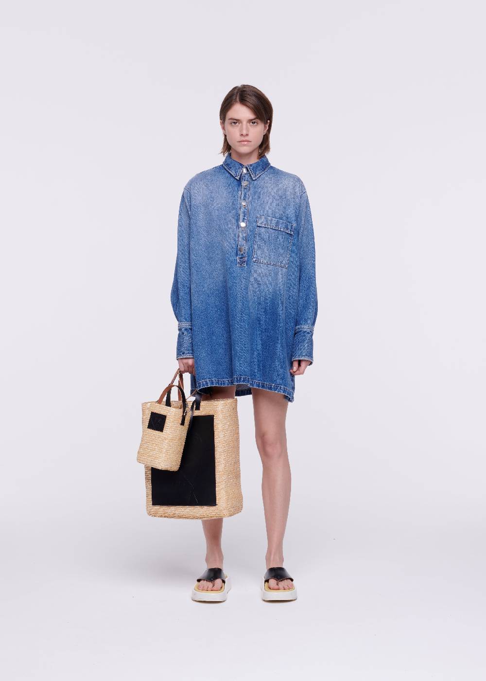 ﻿Plan C CAMICIA IN DENIM Fino al 50% di sconto
