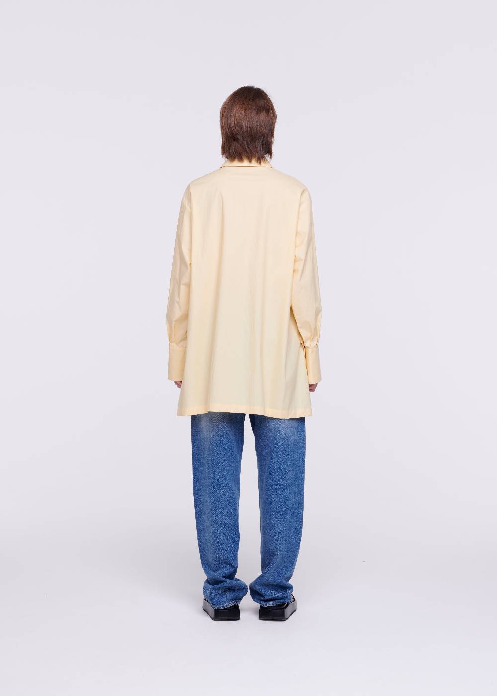 Plan C CAMICIA IN COTONE COLOR ZABAIONE Offerta speciale della fabbrica