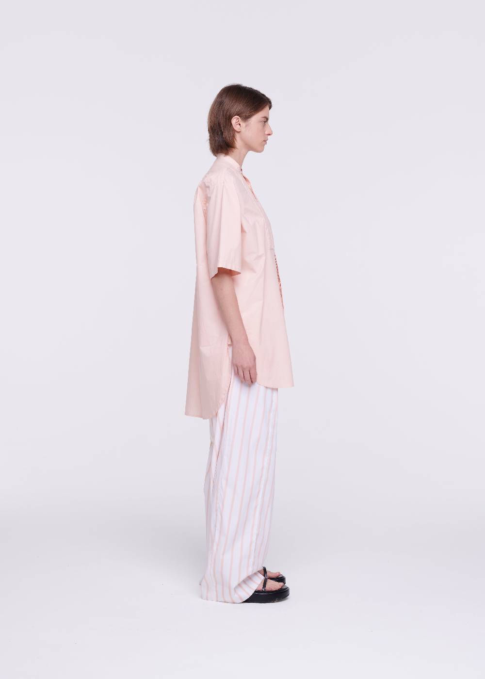 Plan C CAMICIA IN POPELINE IN COTONE ROSA Super sconto