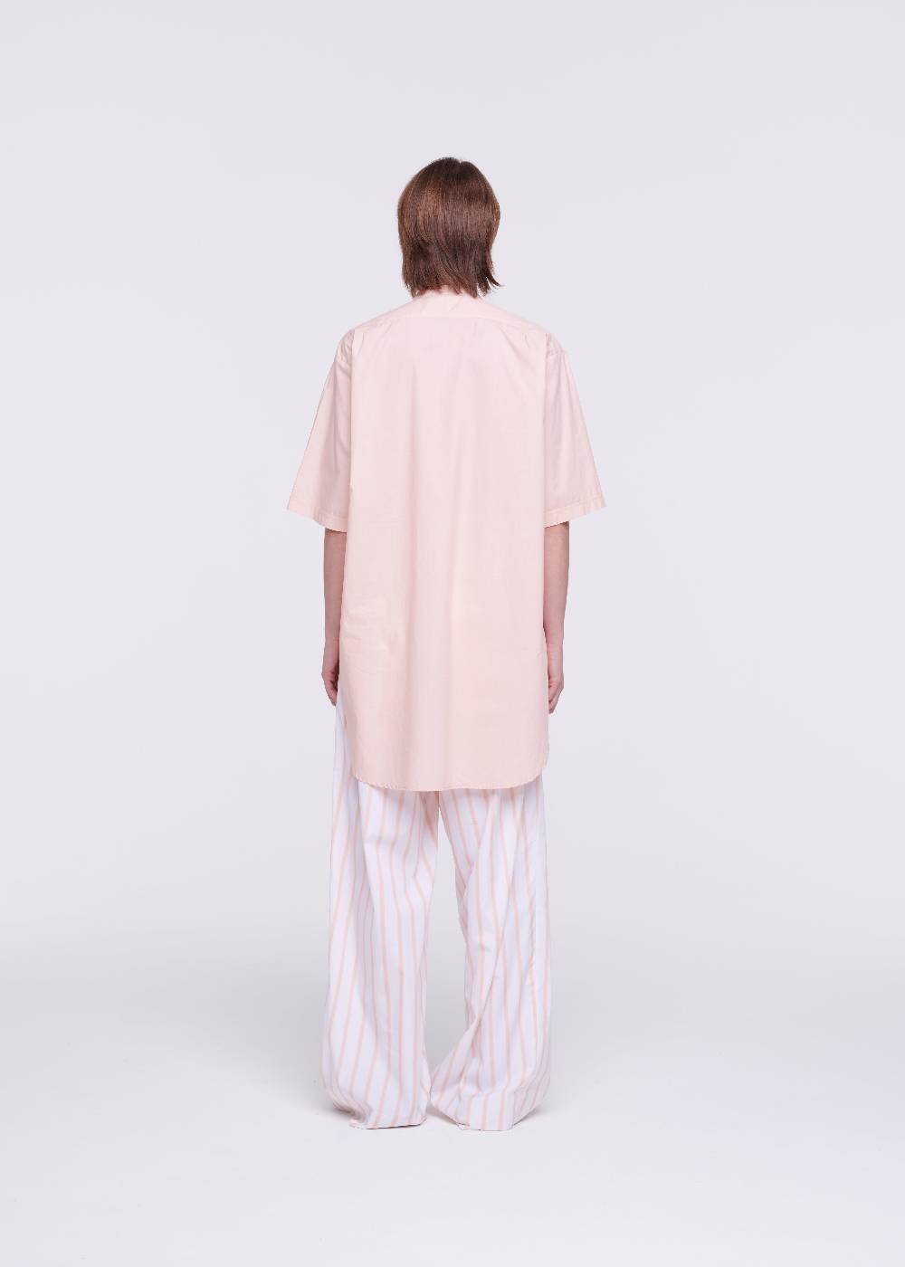 Plan C CAMICIA IN POPELINE IN COTONE ROSA Super sconto