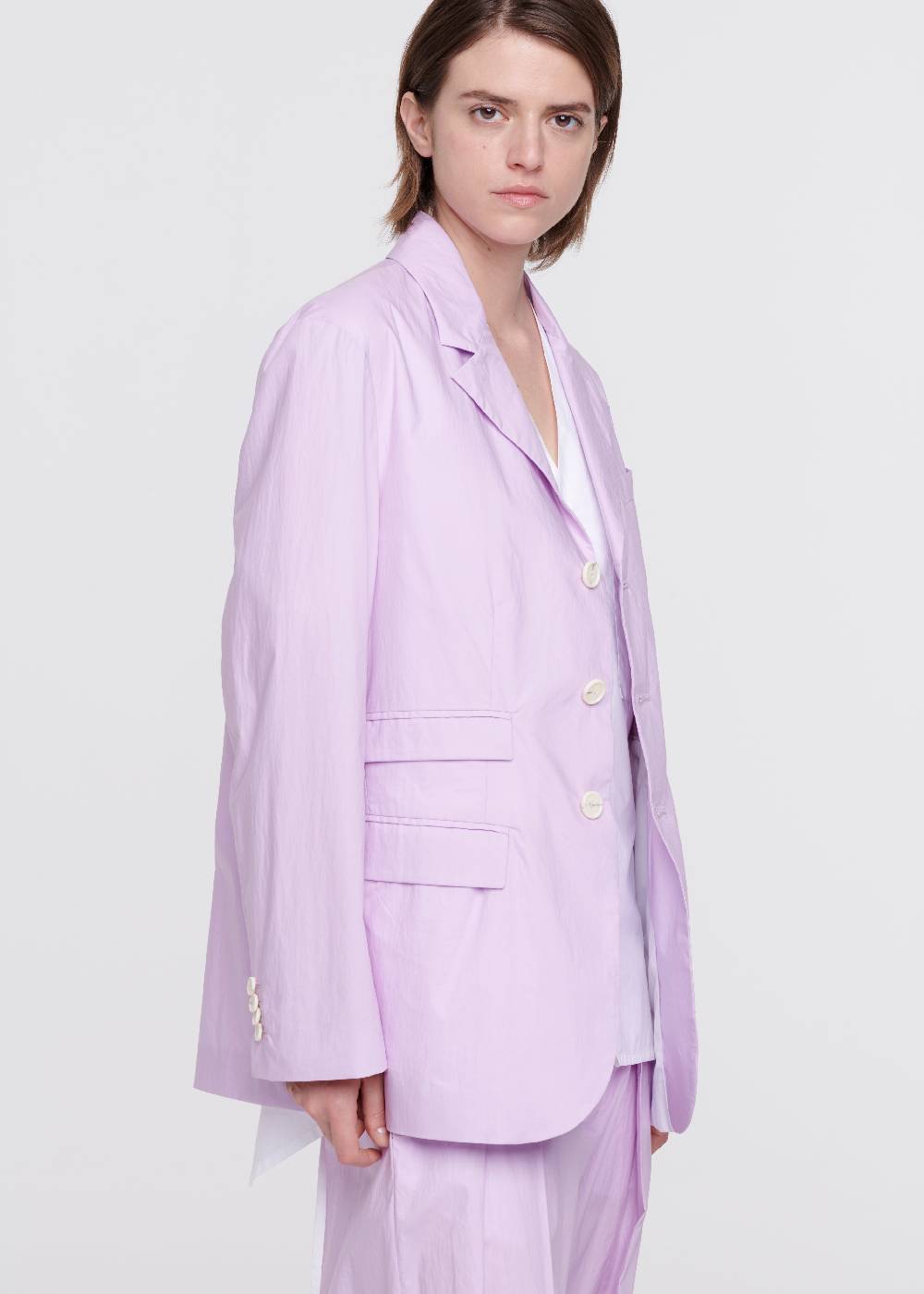 Plan C BLAZER LILLA IN COTONE Enormi sconti