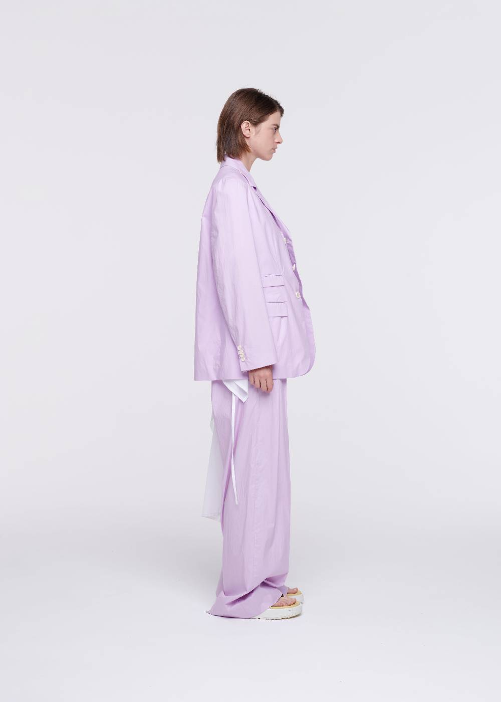 Plan C BLAZER LILLA IN COTONE Enormi sconti
