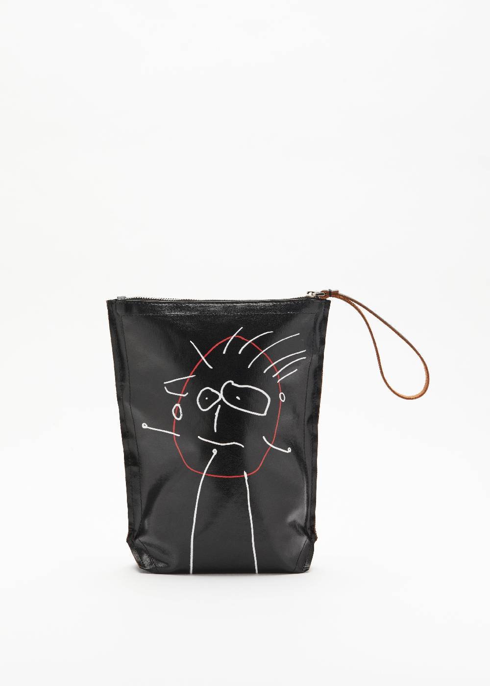 Plan C POCHETTE NERA "PILI E BIANCA" 50% di sconto per tempo limitato