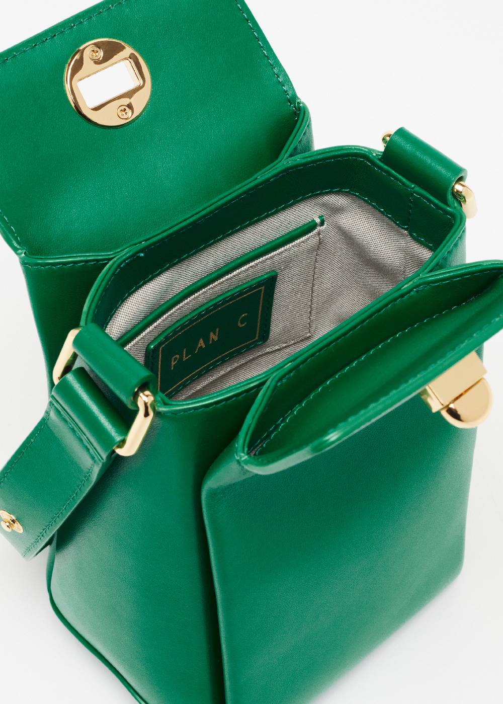 Plan C CAMERA BAG FOLDED SMERALDO Vendita