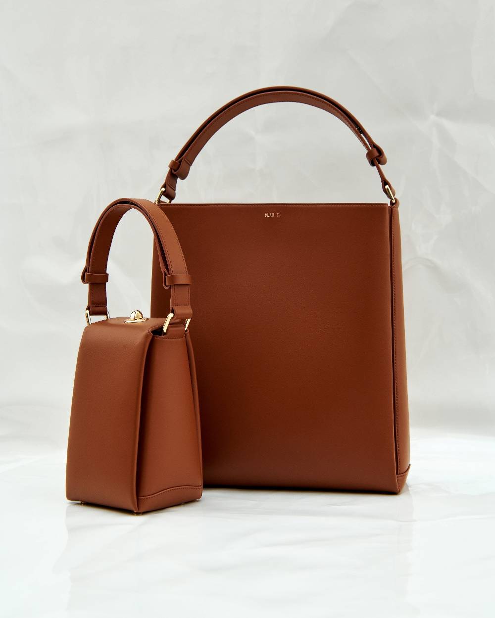 Plan C CAMERA BAG FOLDED TABACCO Promozione