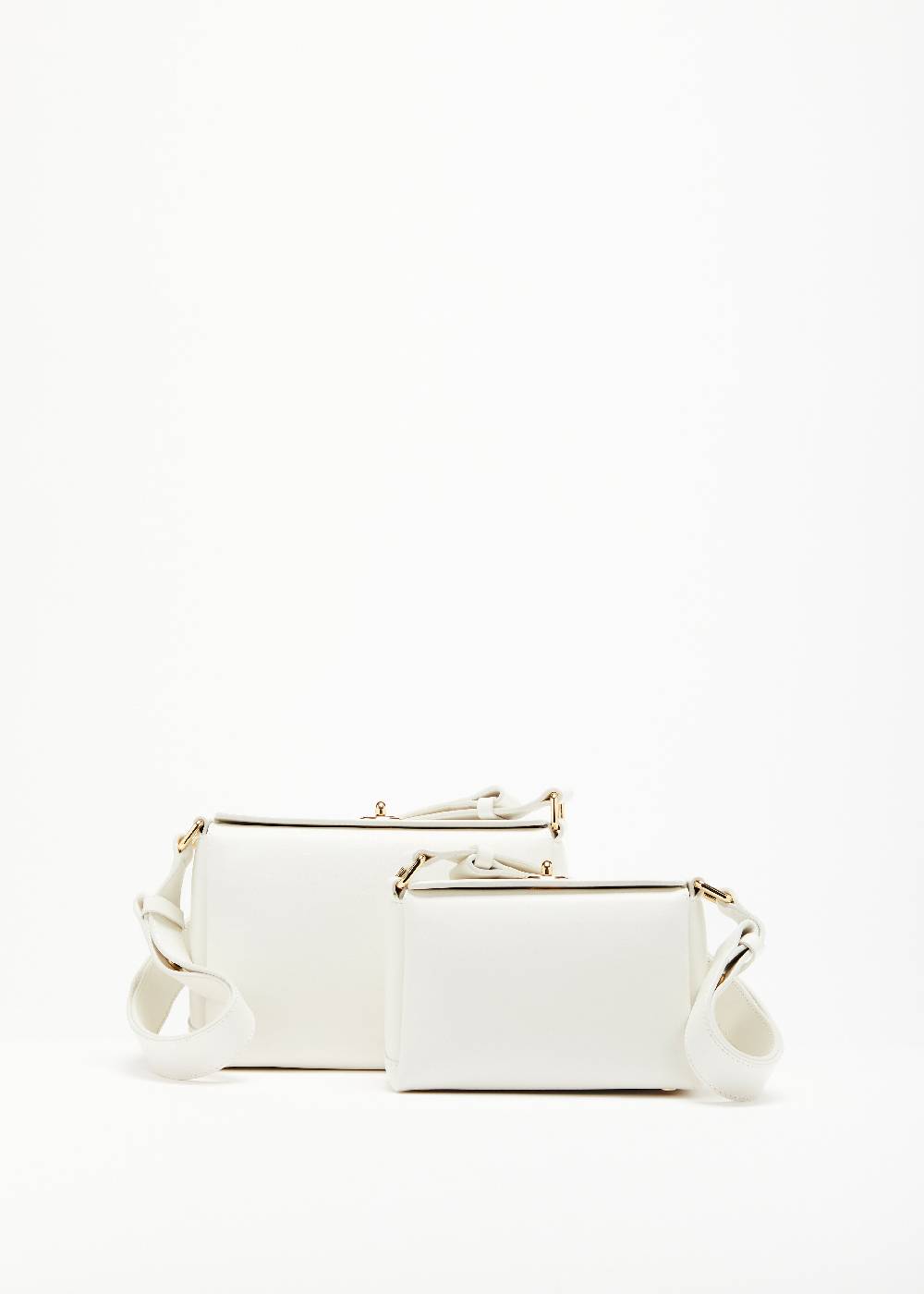Plan C BORSA MINI FOLDED BIANCA Qualità Garantita