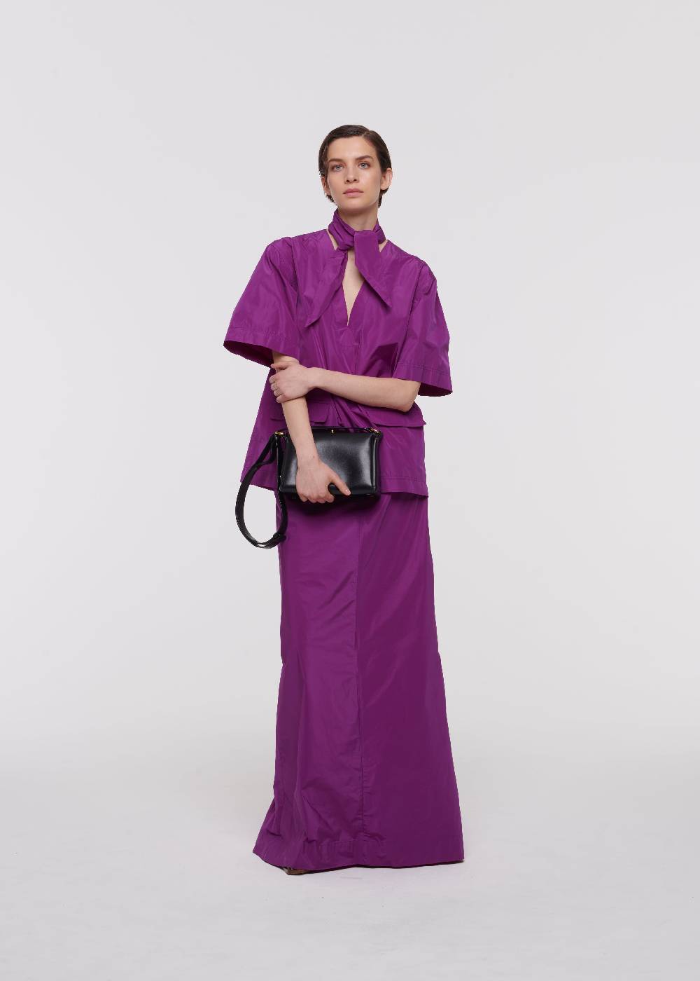 Plan C BORSA MEDIA FOLDED NERA Consegna Veloce