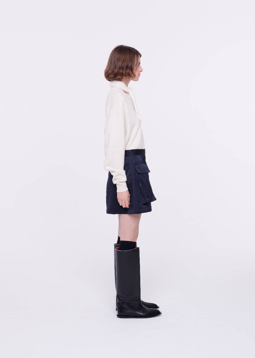 Plan C MINIGONNA BLU IN DUCHESSE Presa