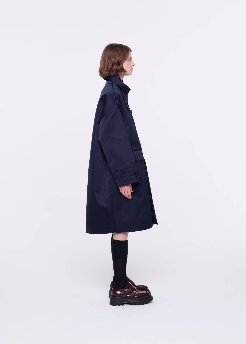 Plan C CAPPOTTO BLU IN DUCHESSE Sconto