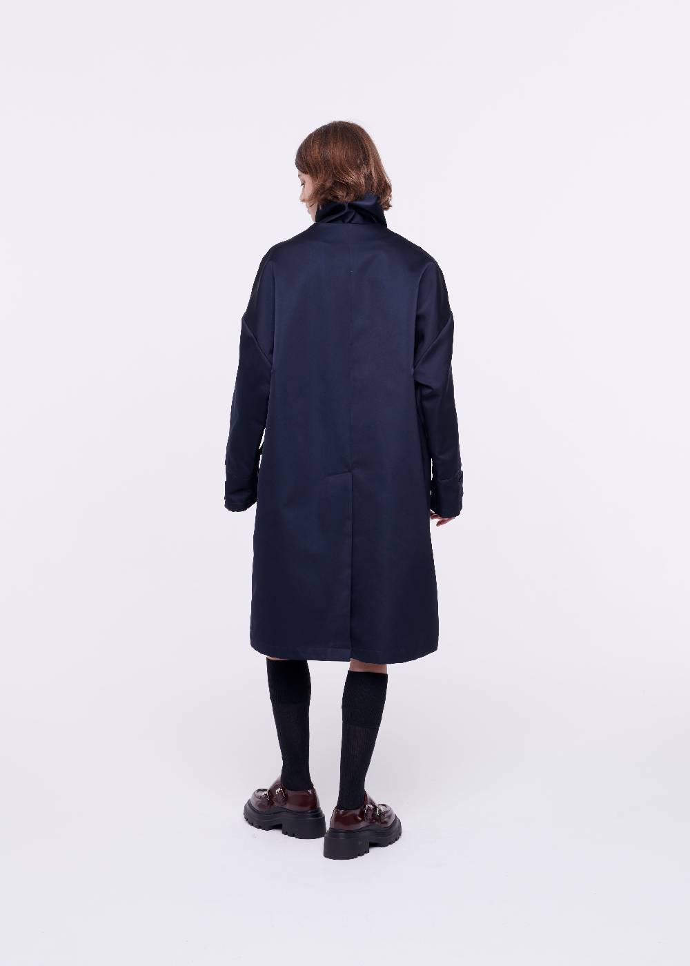 Plan C CAPPOTTO BLU IN DUCHESSE Sconto