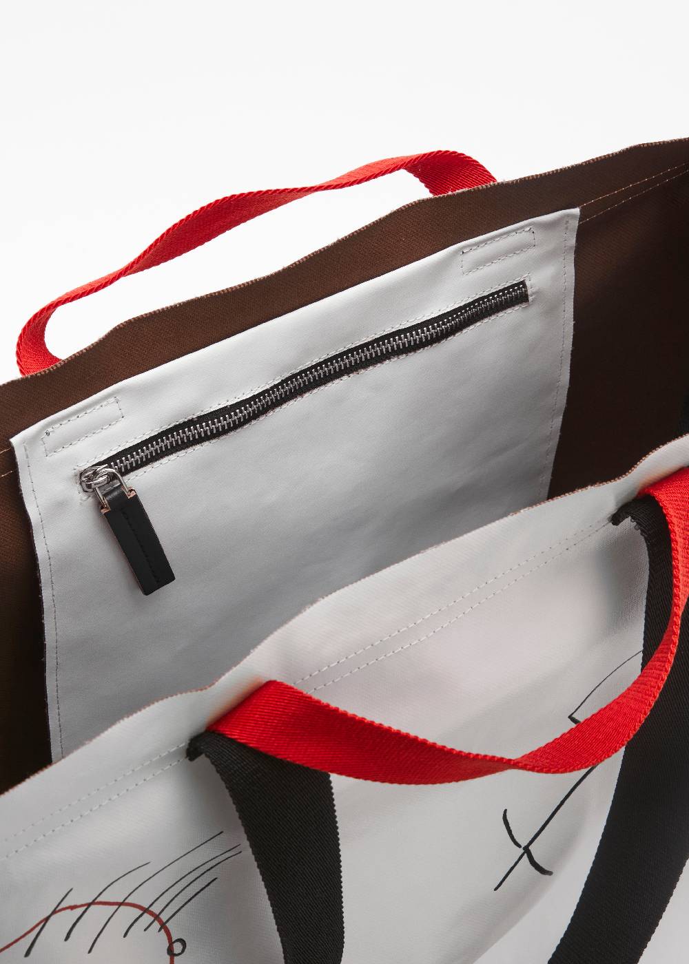 Plan C SHOPPER BIANCA "PILI E BIANCA" GRANDE Spedizione gratuita