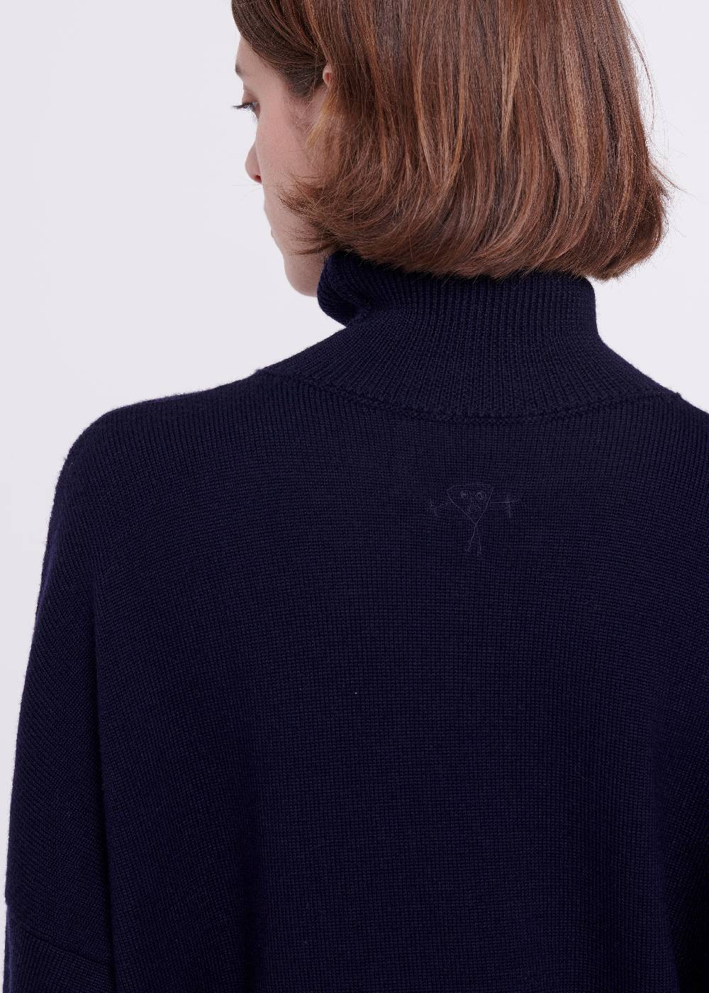 Plan C DOLCEVITA BLU IN LANA MERINO Offerta speciale