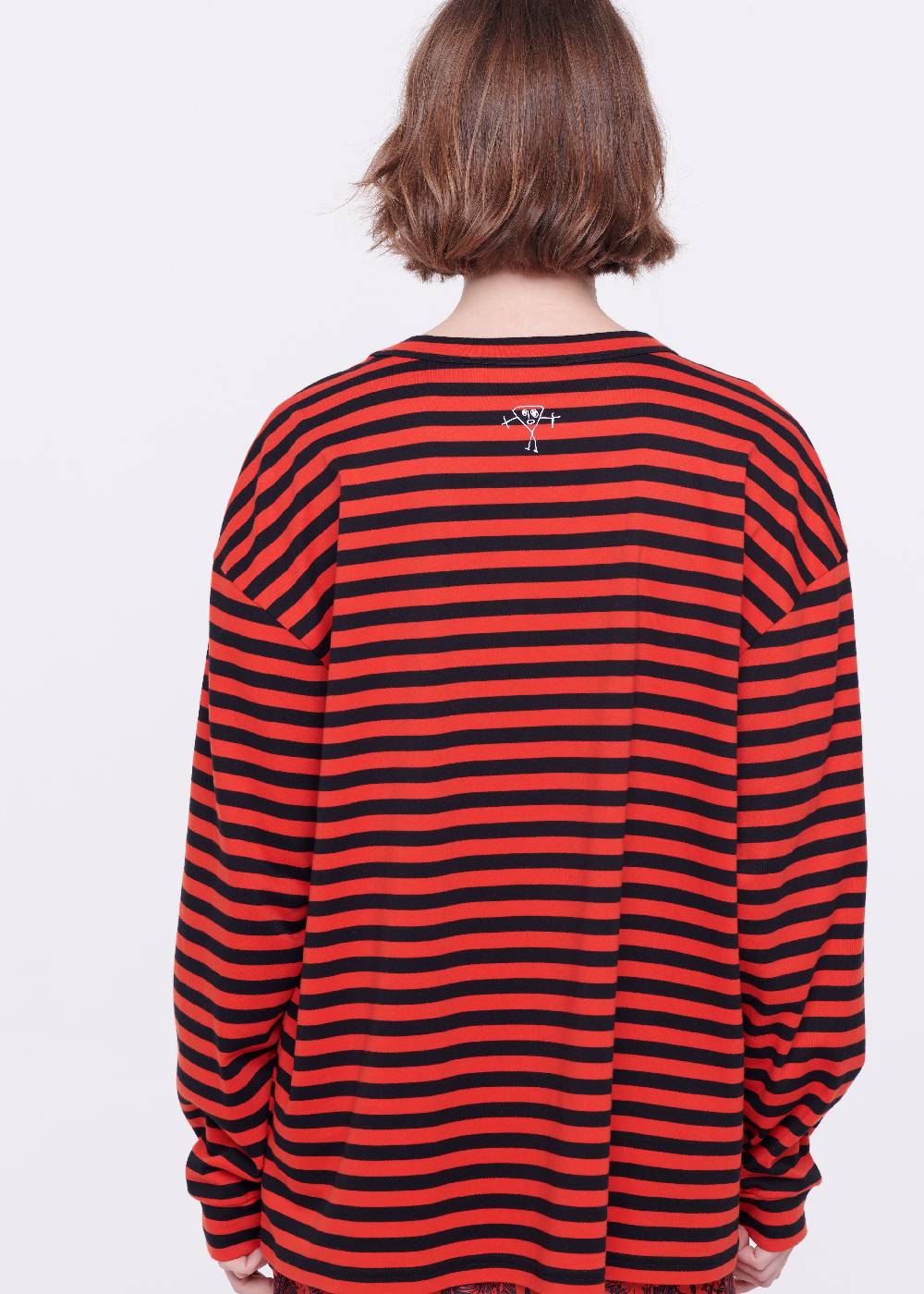 Plan C T-SHIRT A MANICHE LUNGHE A RIGHE Flash Sale