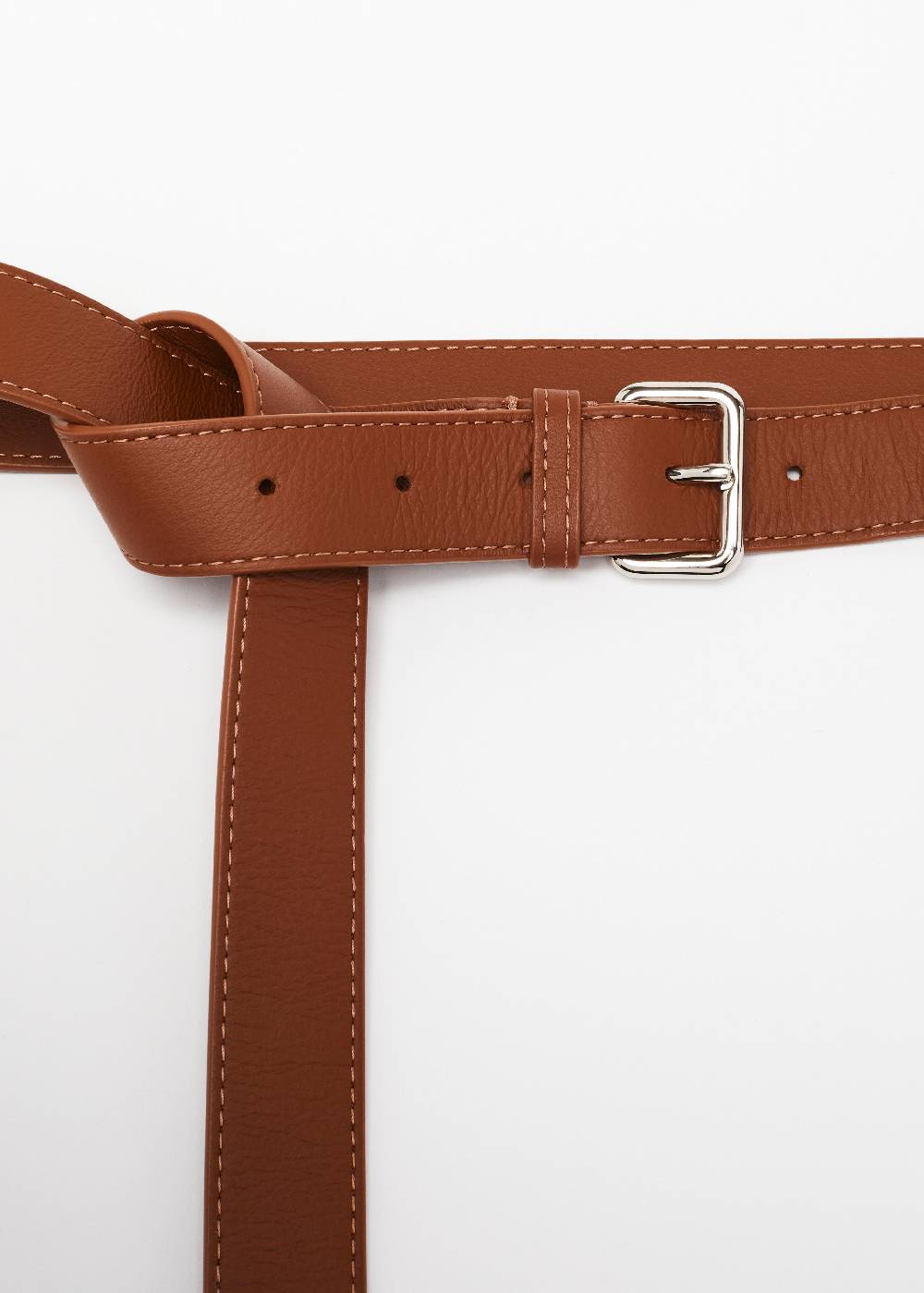 Plan C CINTURA IN PELLE MARRONE Latest fashion