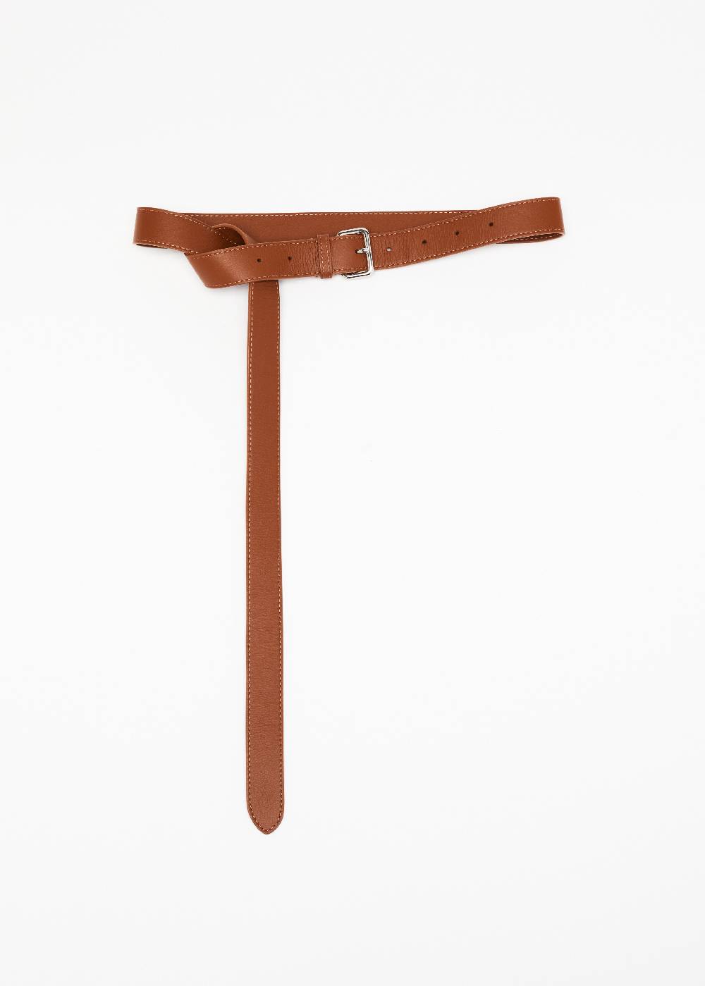 Plan C CINTURA IN PELLE MARRONE Latest fashion