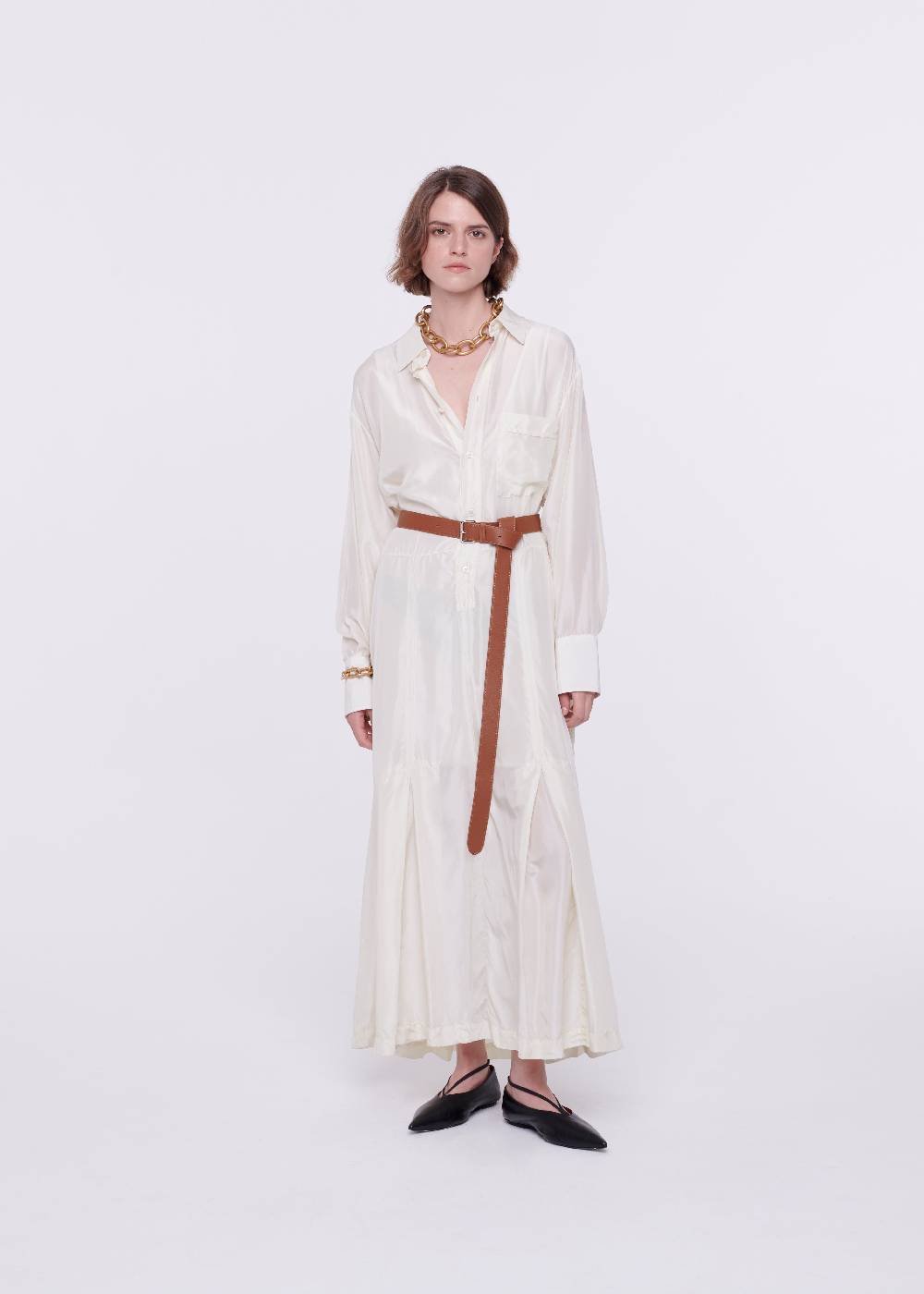 Plan C CINTURA IN PELLE MARRONE Latest fashion