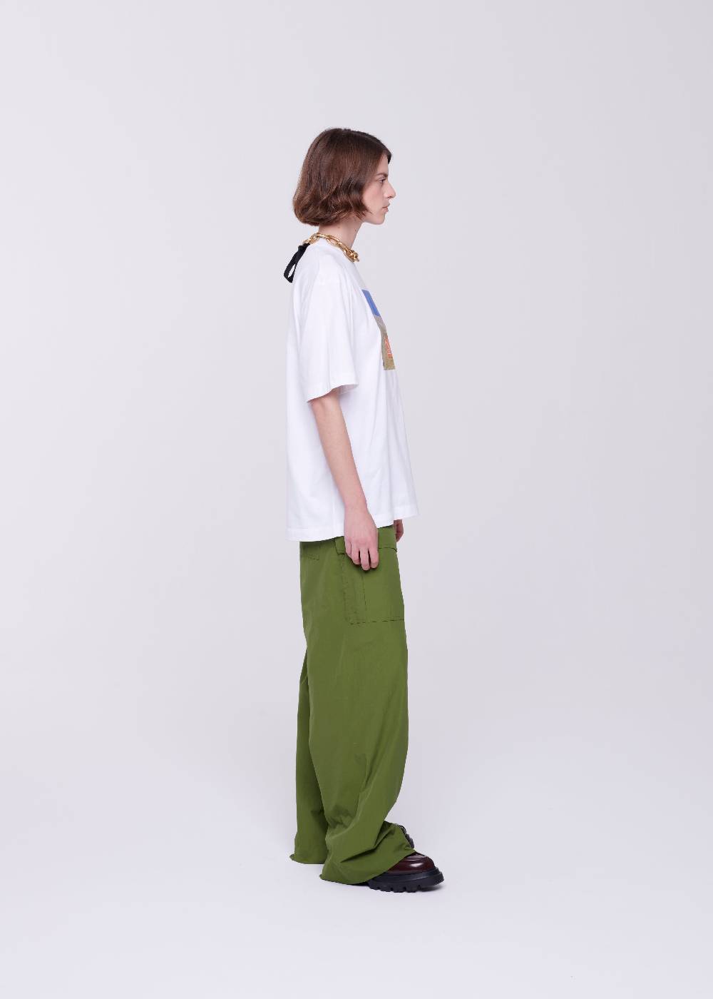Plan C T-SHIRT BIANCA IN COTONE CON STAMPA Offerta temporanea