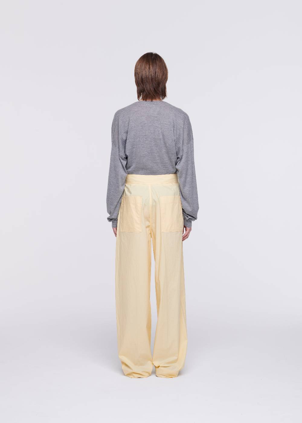 Plan C PANTALONI AMPI IN COTONE COLOR ZABAIONE Bestseller