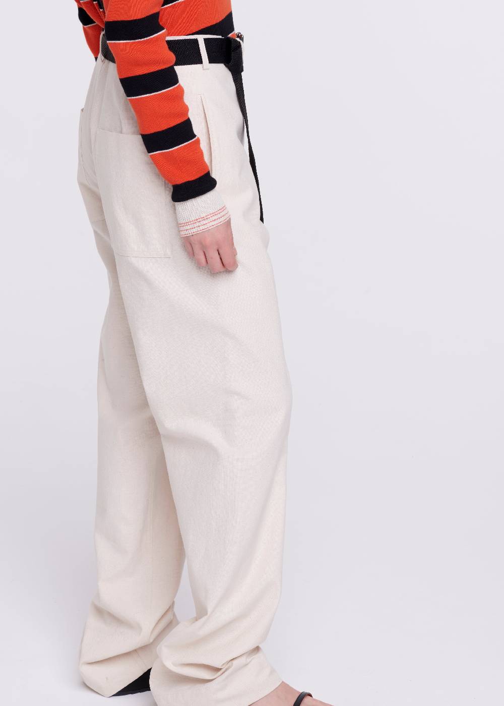 Plan C PANTALONI COLOR CREMA Comprane uno, ottenene uno gratis