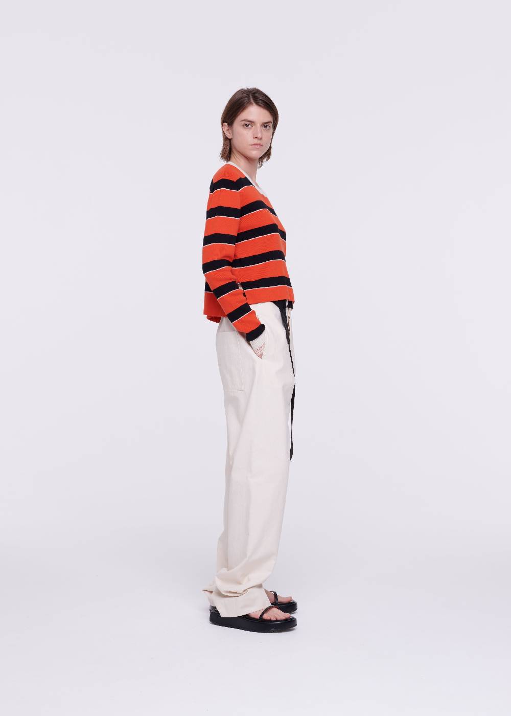 Plan C PANTALONI COLOR CREMA Comprane uno, ottenene uno gratis