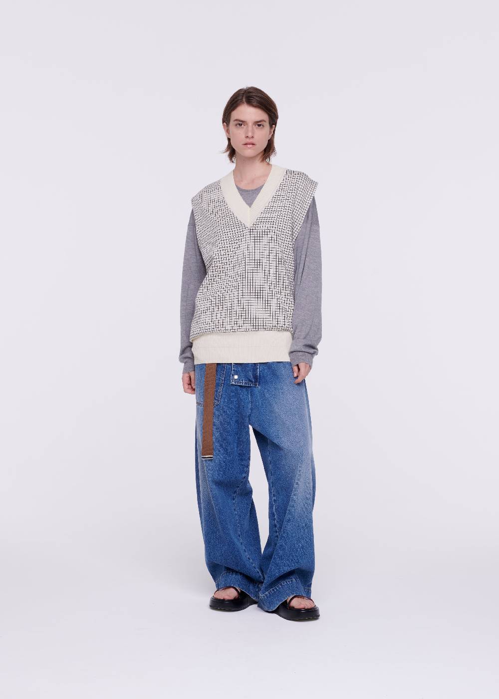 Plan C GILET IN COTONE A QUADRETTI Offerte speciali