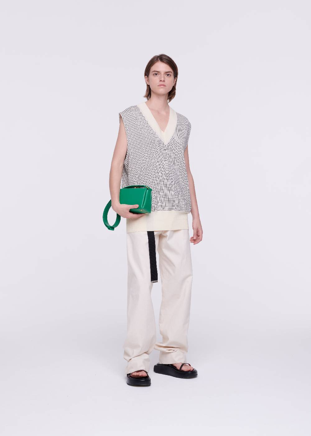 Plan C GILET IN COTONE A QUADRETTI Offerte speciali