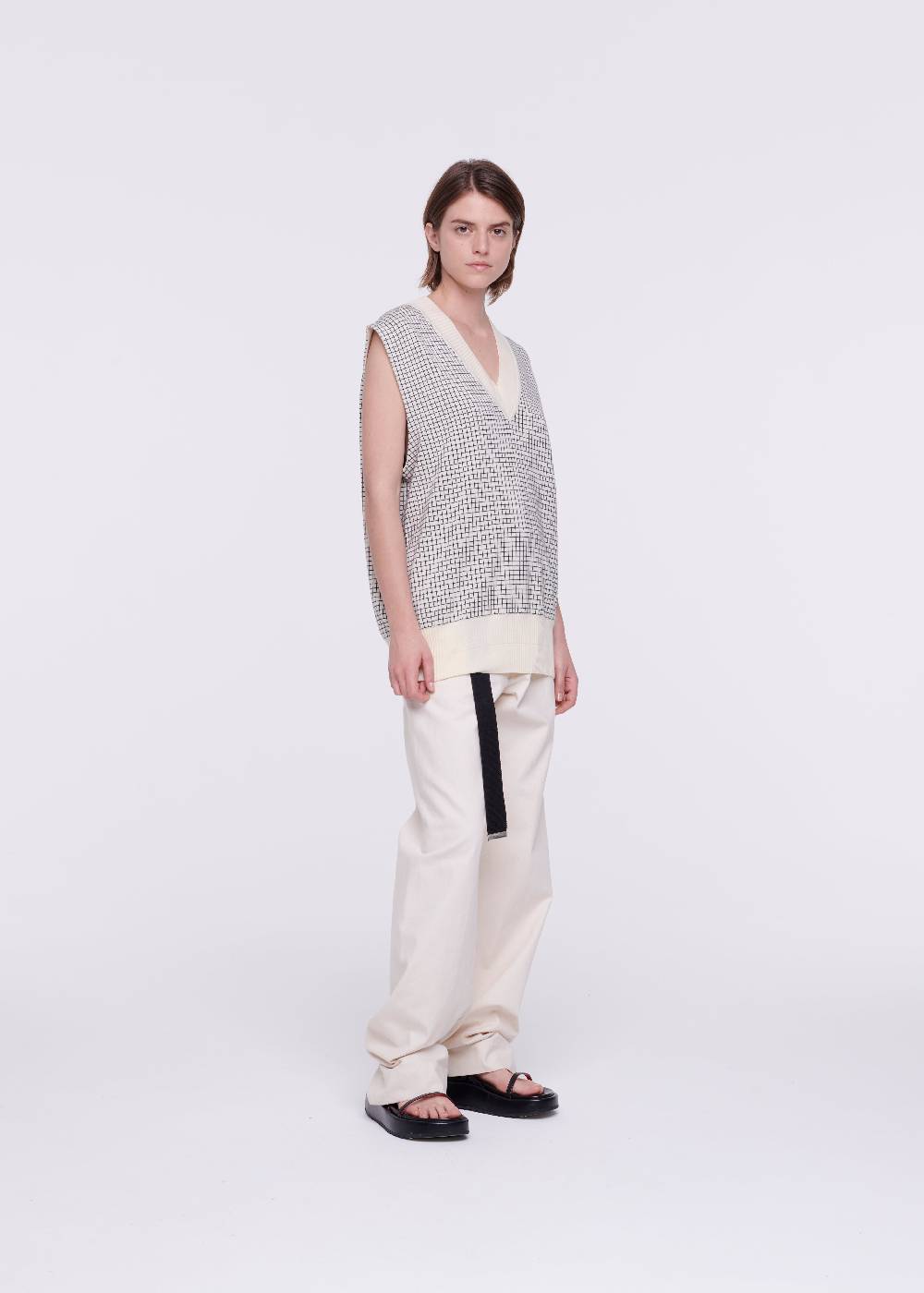 Plan C GILET IN COTONE A QUADRETTI Offerte speciali