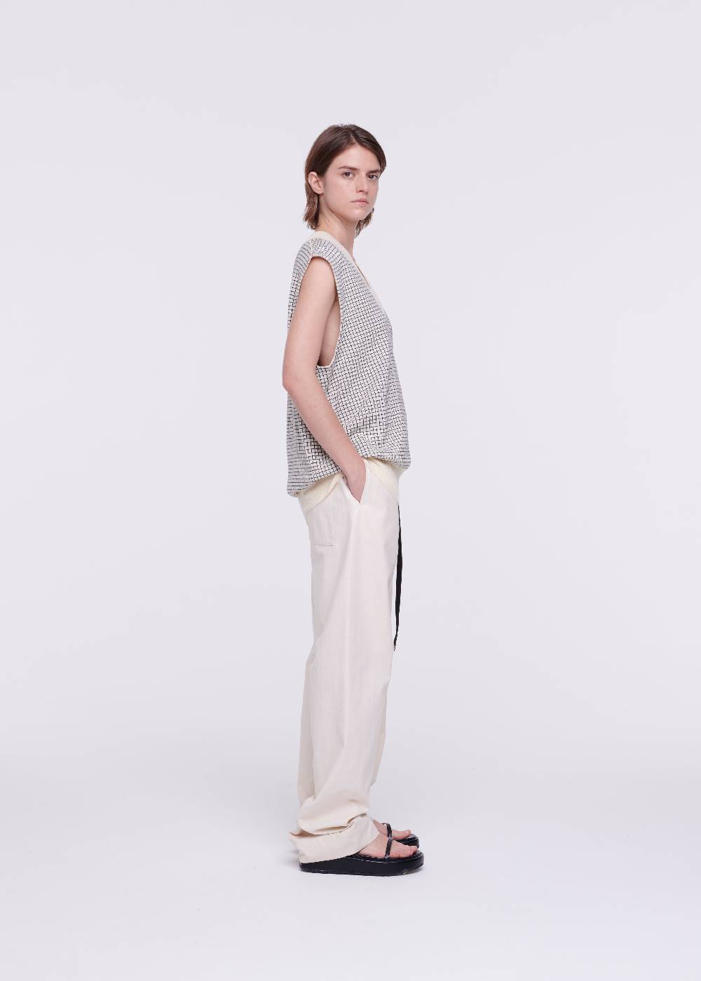 Plan C GILET IN COTONE A QUADRETTI Offerte speciali