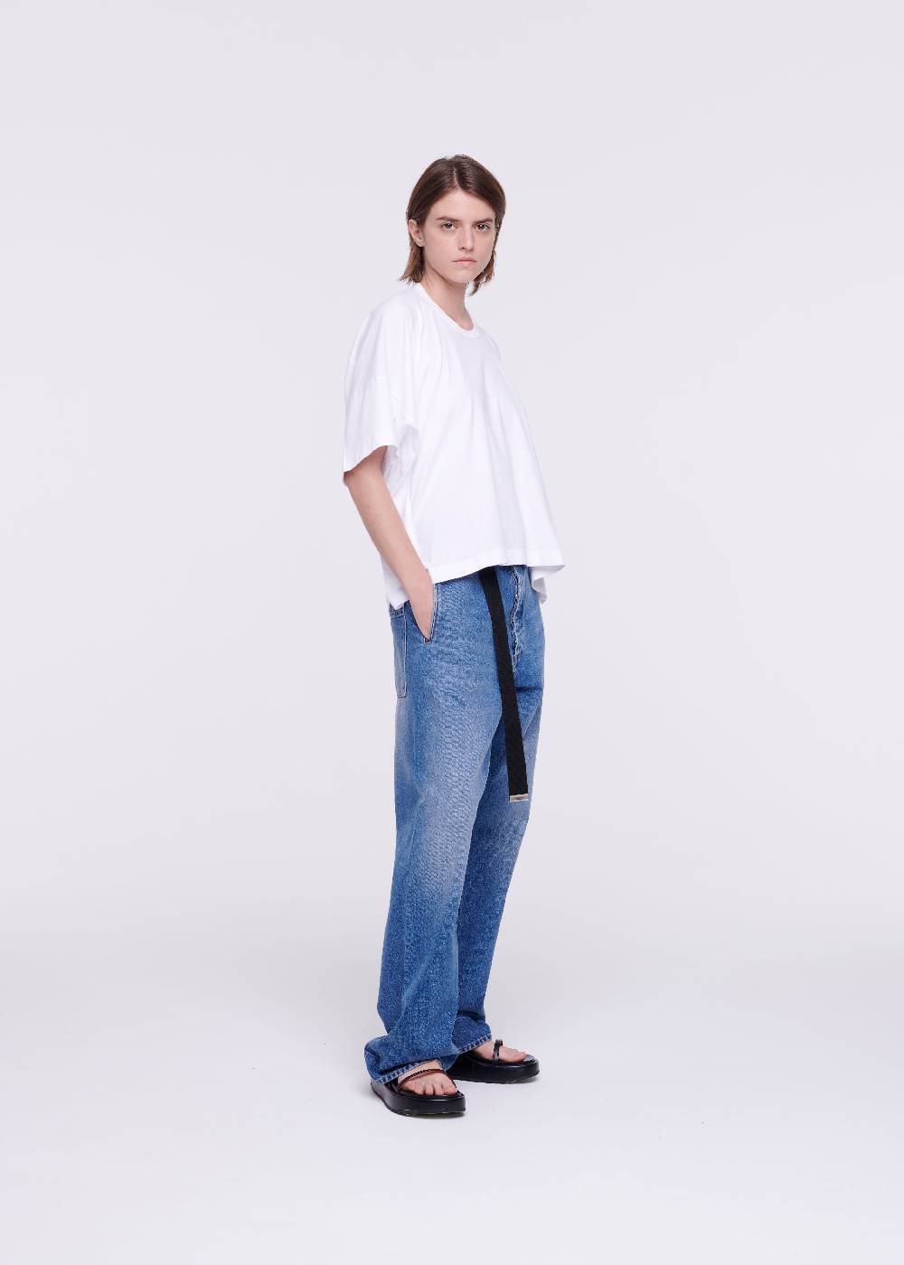 Plan C T-SHIRT BIANCA DRAPPEGGIATA IN COTONE Enormi risparmi