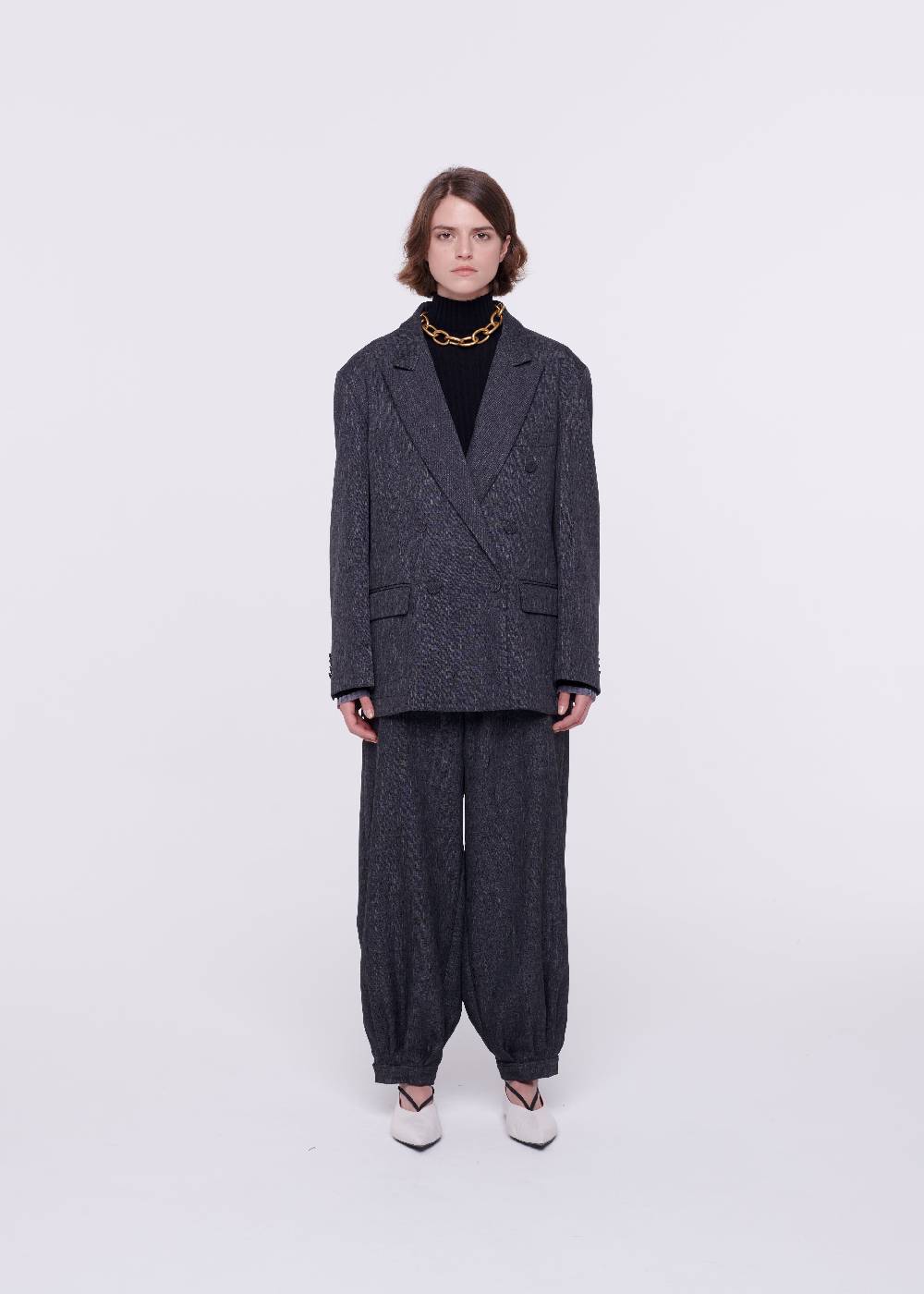 Plan C BLAZER DOPPIOPETTO GRIGIO SCURO Offerta settimanale