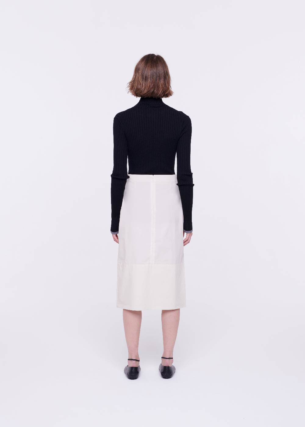 Plan C GONNA MIDI IN COTONE TECNICO CON RICAMO IN PAILLETTES ACQUISTA ORA