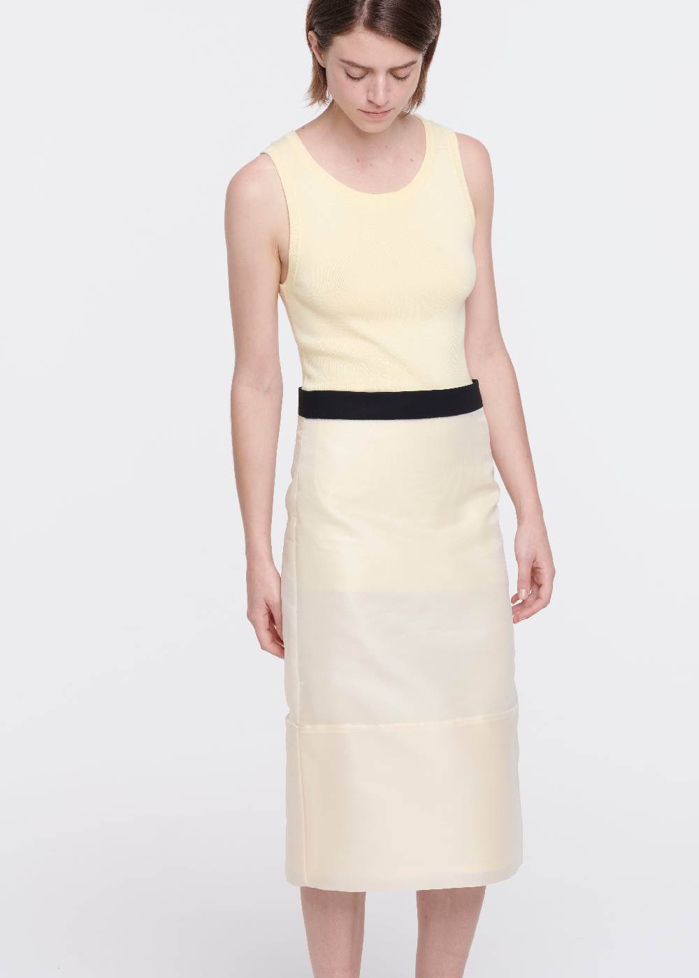 Plan C GONNA MATITA MIDI IN ORGANZA Fino al 65% di sconto