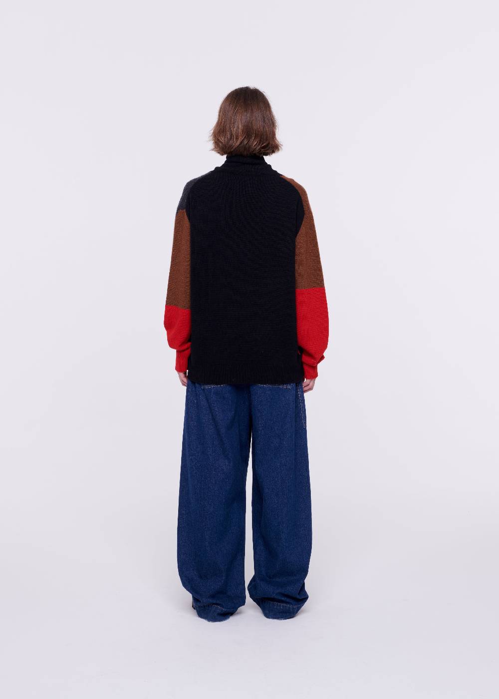 Plan C MAGLIONE CON SCIALLE IN LANA A TRAMA "FILIPPO" In vendita