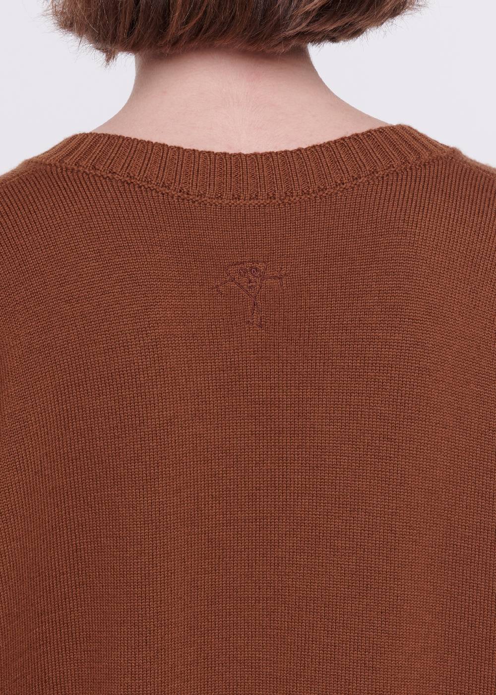 Plan C MAGLIONE CON SCOLLO A V IN LANA MERINO 2025