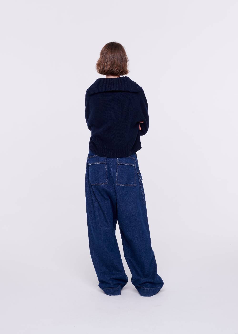 Plan C MAGLIONE NAVY IN CACHEMIRE Italia
