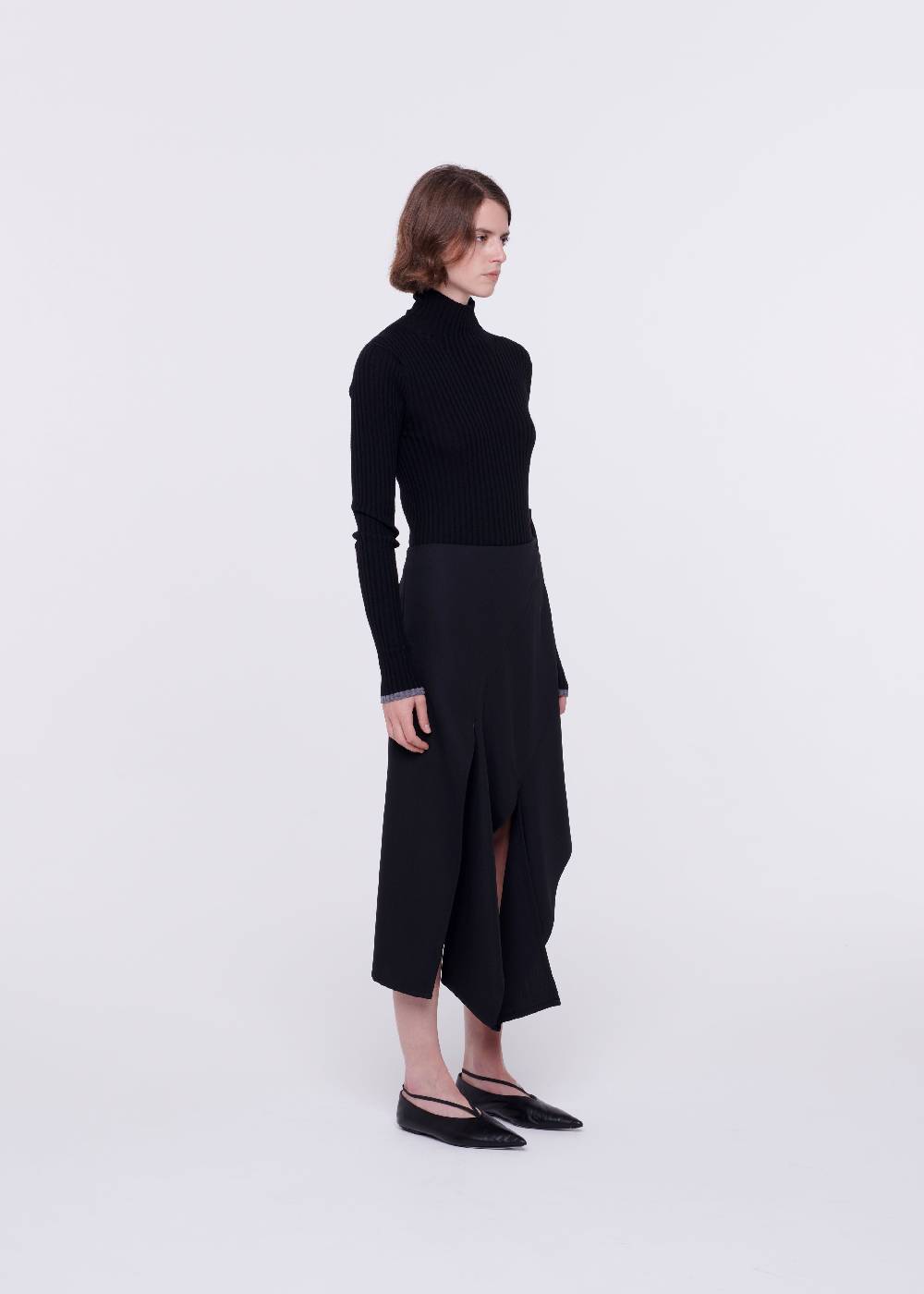 Plan C DOLCEVITA NERO IN LANA MERINO In Linea