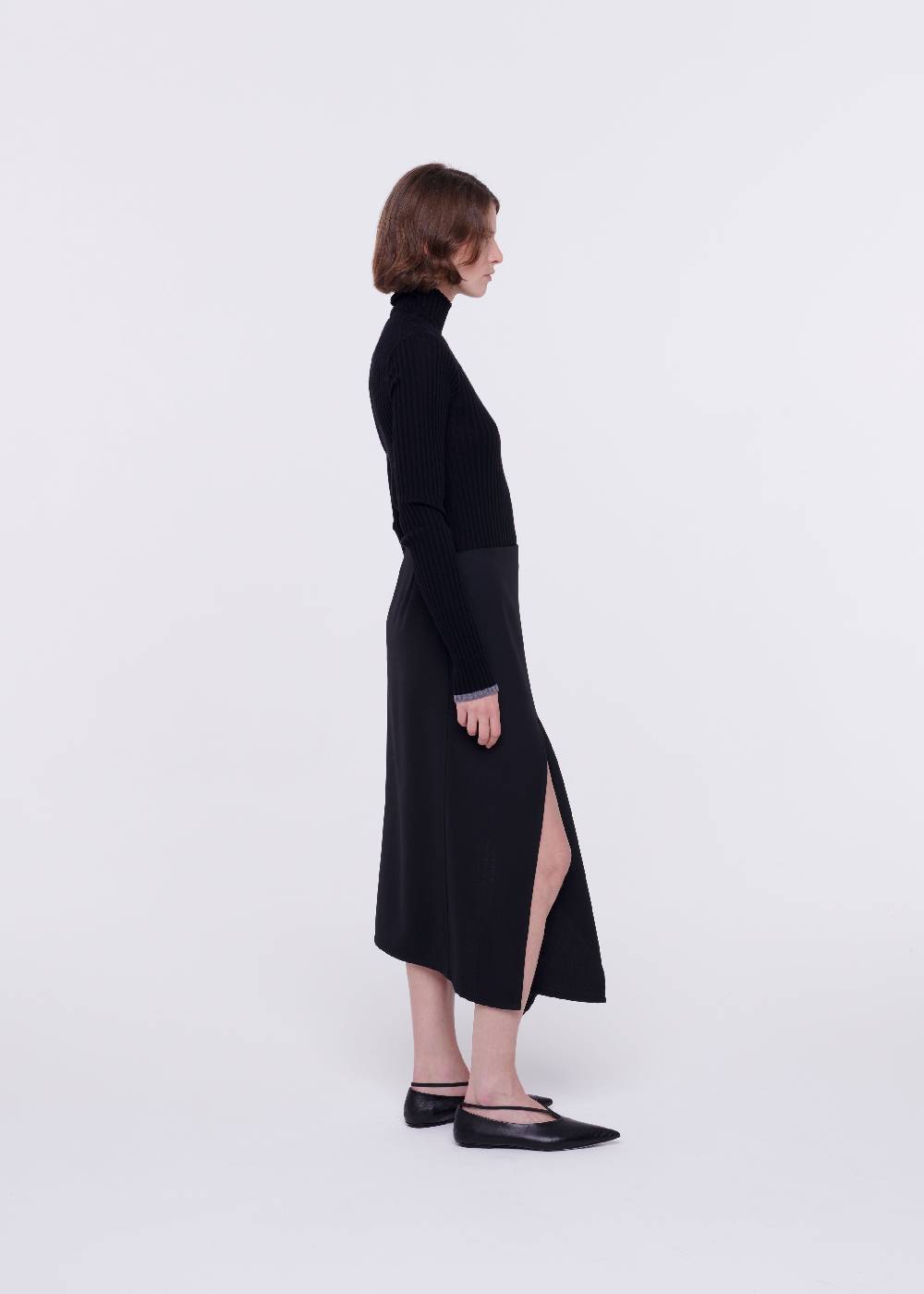 Plan C DOLCEVITA NERO IN LANA MERINO In Linea